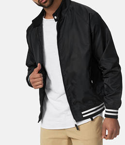 เสื้อแจ็กเก็ตบอมเบอร์ของผู้ชายแบบสั่งทำได้มีกระเป๋าคอตั้งสไตล์ดีไซน์ใหม่2025 - Product Image 3