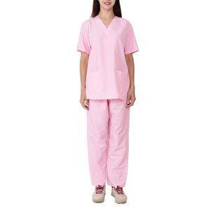 Tenue Médicale Unie de Haute Qualité avec Poches et Col en V pour Clinique Dentaire, Laboratoire, Personnalisable avec Logo, Uniformes de Travail pour Médecins et Infirmières 2026 - Product Image 1