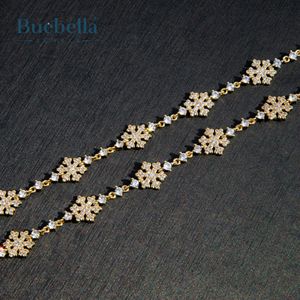 10mm Iced Snowflake Link <b>Bracelet</b> for Men 18K Yellow Gold Plated 925 <b>Sterling</b> <b>Silver</b> Moissanite <b>Bangles</b> - Product Image 4