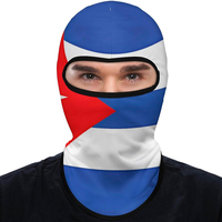 Masque de ski anti-UV, cagoule à sublimation, protection intégrale du visage pour snowboard, utilisation sportive et festive, 100 % polyester
