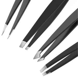 ชุดเครื่องมือทำขนตาสแตนเลสแบบเต็มชุดแหนบคิ้วทนทานใช้ซ้ำได้ - Product Image 5