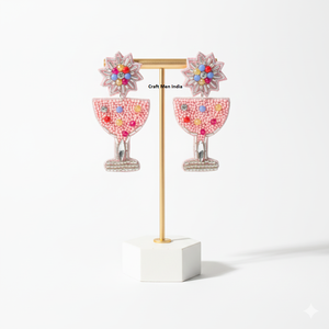 Pendientes de Cuentas Navideños 2025, Joyería de Cuentas, Pendientes Largos Hechos a Mano con Diseño de Estrella y Árbol de Navidad para Mujer - Product Image 5