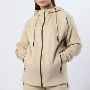 Material transpirable y suave hecho chándales de mujer precio razonable de alta calidad chándal con cremallera para mujer - Product Image 4