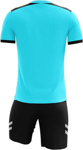 Uniforme de árbitro de fútbol para hombre de alta calidad transpirable de secado rápido superventas manga corta 100% poliéster hecho en Pakistán - Product Image 5