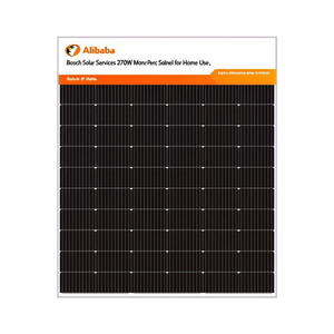 Panneau solaire monocristallin PERC Bosch Solar Services 270W pour usage domestique - Product Image 2