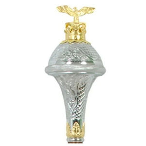 Cabeza colgante de moissanita genuina cabeza de maza chapada en oro y plata/mejor cabeza de moda cabeza chapada en oro y plata con palo - Product Image 5