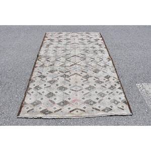 Vintage Beige Brown 4x7.8ft Handmade Turkish <b>Rug</b> Classic Style Rectangle Hallway for Living Bedroom <b>Bedside</b>-Classic Vintage - Product Image 1