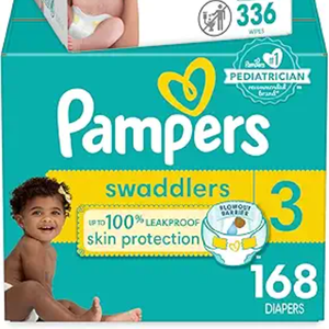 Pampers Swaddlers XXL Couches jetables Taille 3 (16-28 livres) 164 pièces pour bébés - Product Image 2
