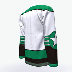 Maillot de hockey à col en V athlétique, tissu respirant pour une mobilité rapide sur les patinoires, maillot de hockey sur glace à col en V pour jeunes et adultes - Product Image 6