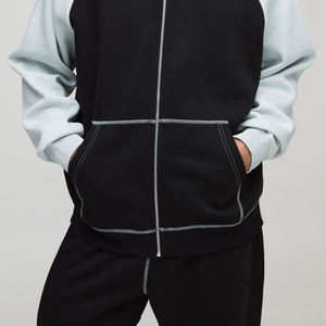 ชุดวอร์มผู้ชายระบายอากาศได้ดีสำหรับฤดูหนาวชุดวอร์มโอเวอร์ไซส์ออกแบบโลโก้ได้ตามต้องการ - Product Image 5