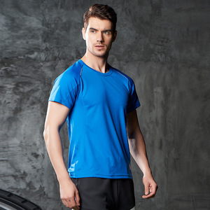 Poliéster Plata Ion secado rápido de gran tamaño deportivo Casual verano Unisex nuevo corto sólido tejido pantalla en blanco hombres camiseta para hombres - Product Image 2