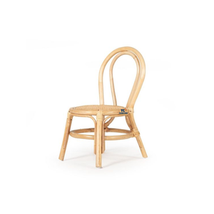 Chaise de salle à manger pour enfants en rotin Boho faite à la main vietnamienne pour la cuisine, l'école et la chambre à coucher. - Product Image 6