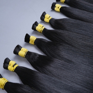 Extensiones de Cabello Humano Remy, Cabello a Granel Blanco Super Liso de 40 cm # Cabello Virgen Vietnamita 1.0 Color Negro Precio al por Mayor Sin Cabello Sintético - Product Image 6