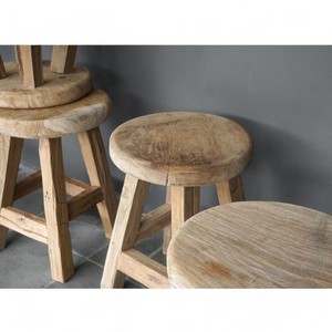 Érosion Rustique Bois Récupéré Bain Spa Chaise Dos Nu Cuisine Extérieur Douche Banc Teck Accent Tabouret Places Salle De Bains Meubles - Product Image 2