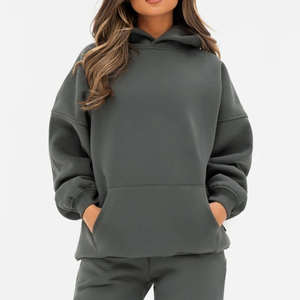 Sudadera con Capucha de Felpa Francesa con Logotipo Personalizado, Estampado Abultado, Algodón Grueso, Hombros Caídos, Invierno, para Hombre y Mujer - Product Image 1