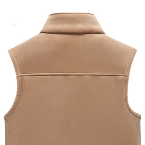 เสื้อกั๊กขนแกะขั้วโลกไมโครสำหรับทุกเพศเครื่องแบบชุดทำงานผ้าโพลีเอสเตอร์กันลมสำหรับผู้ชายไซส์พิเศษ - Product Image 5