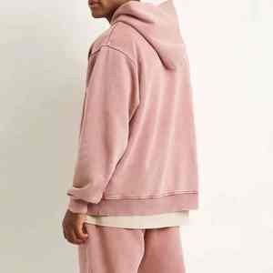 Sudaderas con Capucha de Felpa Gruesa para Hombre, 100% Algodón, Casuales, Talla Grande, con Logotipo Personalizado, para Invierno - Product Image 5