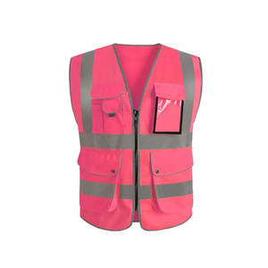 Ropa DE TRABAJO Venta al por mayor Chaleco de alta visibilidad Amarillo Topógrafo Chaleco DE SEGURIDAD Reflectante Herramienta de trabajo para hombres Chaleco Logotipo personalizado - Product Image 2