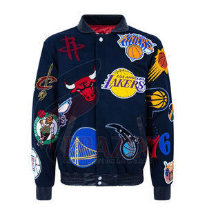 Oem Custom Casual Wool Blend Chenille Embroidery Baseball Letterman Bomber <b>Jacket</b> for Men - Product Image 6