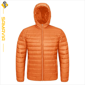 Veste d'hiver matelassée légère pour hommes, manteau coupe-vent extérieur respirant avec fermeture à glissière, prêt à expédier - Product Image 1