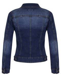 Women Winter High Quality Demin Jacket Custom Made Short Sleeve Denim Jacket High Quality <b>Cheap</b> Price - Product Image 3