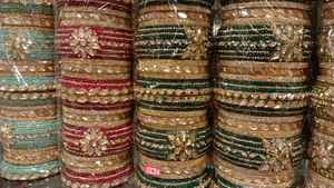 Exclusive Stone Work Bangles Beautiful Kundan Latkan Jewelry for Ethnic & Modern Styles Limited Stock - Product Image 6