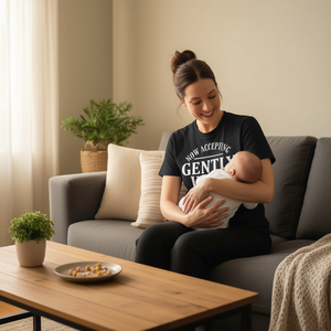 T-Shirt con Citazione 'Baby Mamas' Usata con Cura - Prodotto Promozionale in Offerta - Product Image 3