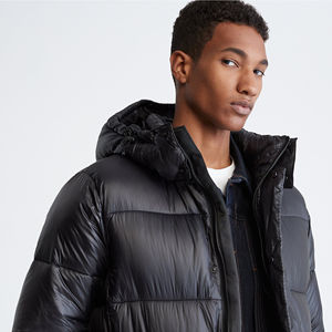 Manteau d'hiver long matelassé pour homme, col montant, imperméable, coupe-vent, logo personnalisé, qualité d'exportation - Product Image 5