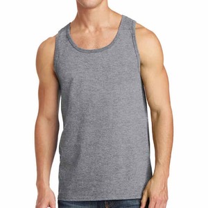 Men's Plus Size Gym Shirts Breathable High Quality Cotton <b>Tank</b> <b>Tops</b> for Fitness Training Wholesale Undershirt <b>Knitted</b> - Product Image 4