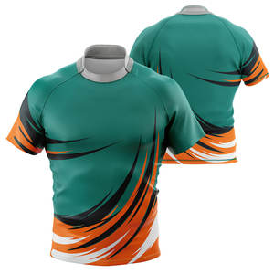 Venta al por mayor de ropa de equipo profesional, camiseta de rugby, ropa de entrenamiento transpirable de secado rápido, ropa deportiva ligera personalizada, camiseta de rugby - Product Image 1