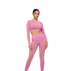 Camiseta Deportiva de Manga Larga para Mujer, Personalizada, 100% Poliéster, Gruesa, 250 g/m², Corte Ajustado, de Alta Calidad, para Gimnasio - Product Image 6