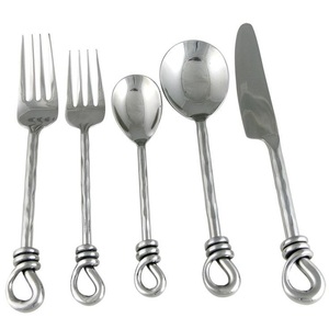 Juego de cubiertos de latón macizo, diseño único de flores, doble Mango en relieve, 5 esmaltes de espejo plateados, la mejor calidad - Product Image 2