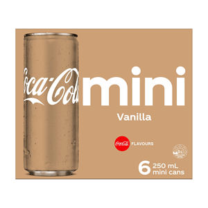 Boisson rafraîchissante Coca-Cola Vanilla Soda en canette de 330 ml, fraîche et réfrigérée - Product Image 6