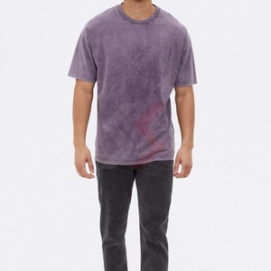 T-shirts à lavage acide tendance, design complet, en gros, faible MOQ, meilleure qualité, t-shirt à lavage acide pour hommes, personnalisé - Product Image 2