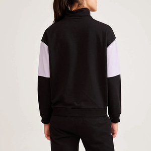 Ensemble deux pièces pour femmes, couleur unie, manches longues, fermeture éclair, col montant, survêtements de sport décontractés - Product Image 6