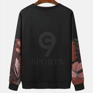 Sudaderas de hombre de algodón 100% superventas, ropa informal cómoda para invierno, patrón sólido - Product Image 2