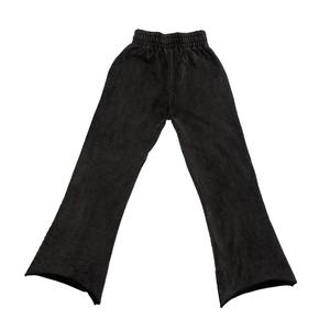 Pantalon de survêtement personnalisé en polaire pour hommes, jogging décontracté, baggy en éponge française, pantalon de survêtement évasé zippé à l'avant, empilé pour hommes - Product Image 2