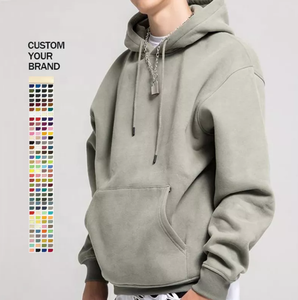 Sweatshirts à capuche pour hommes brodés 100% coton, sweatshirts à capuche d'hiver pour le sport, les vêtements décontractés et le confort quotidien - Product Image 2