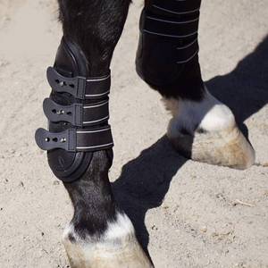 Venta caliente personalizado caballo pierna Cob botas de protección absorber golpes uso rudo equitación entrenamiento salto proveedor al por mayor - Product Image 6