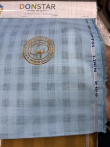 Tela Algodón Lino Suiza 36 Perfecto para Camisa Exportación Mercado Internacional - Product Image 3