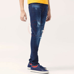 Pantalon en jean respirant pour homme, coupe classique, design tendance, lavé, faible MOQ, sur mesure, vente en ligne en gros - Product Image 5
