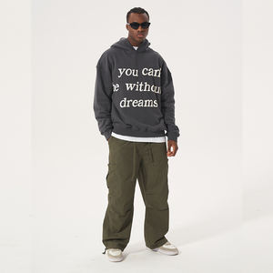 Customized Heavy-Duty Worsted Windproof <b>Waterproof</b> <b>Cargo</b> <b>Pants</b> Men Mid Waist Casual Multi-Pocket Distressed Wash Spring Autumn - Product Image 3