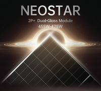 Modul ABC Efisiensi Tinggi AIKO AIKO NEOSTAR 2p MAH54Mw 2N MAH54Dw Panel Surya Kaca Tunggal Kaca Ganda 450W-470W