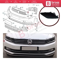 Tutup Penutup Pencuci Lampu Depan BSP1019-2 Kanan 3G0807938 untuk Passat B8 3G 2015-2019