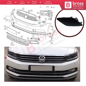 BSP1019-2 Headlight <b>Washer</b> Cover Cap Right 3G0807938 for Passat B8 3G 2015-2019 - Product Image 5