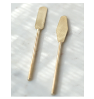 Couteau à beurre en acier miroir avec manche en forme d'abeille et couteaux à nid d'abeille, couteau à beurre en laiton design