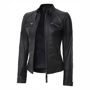 Chaquetas de cuero de bajo precio para mujer 2025 nuevo diseño cómodo chaquetas de cuero genuino de moda para la venta - Product Image 5