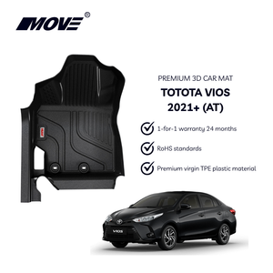 แผ่นรองสำหรับรถยนต์ TPE สำหรับ Toyota Vios 2018 + ทนทานเสื่อสำหรับรถไม่มีกลิ่นออกแบบได้ตามที่ต้องการสำหรับทุกฤดูกาล - Product Image 2