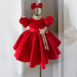 ชุดเดรสเจ้าหญิงผ้าคอตตอนพิมพ์ลายดอกไม้สำหรับเด็กผู้หญิงอายุ12ปีทำจากเวียดนาม - Product Image 4