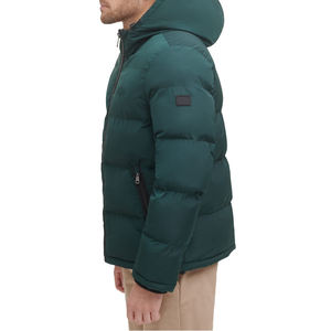 Chaqueta acolchada de invierno para hombre de alta calidad con diseño de estilo callejero, levantado con cuello tela de lona, servicio OEM ODM, precio al por mayor - Product Image 3